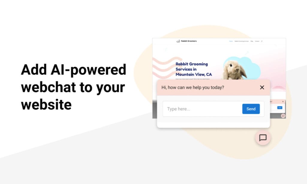 Add Al-powered webchat to your website